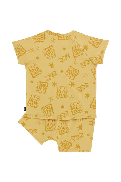 Kids Tee Sleep Set | No Sleep Club Caramel
