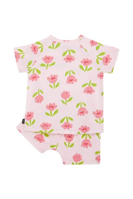 Kids Tee Sleep Set | Pink Garden