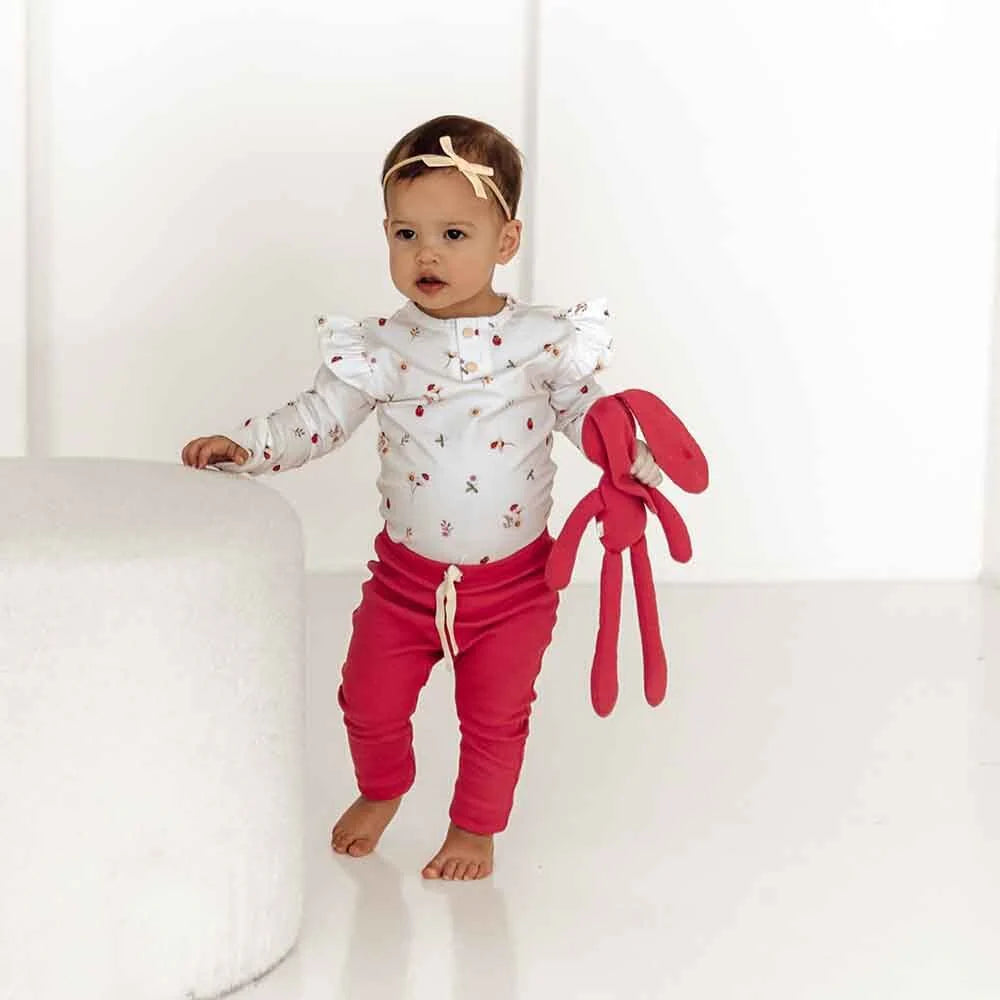 Long Sleeve Organic Bodysuit | Ladybug