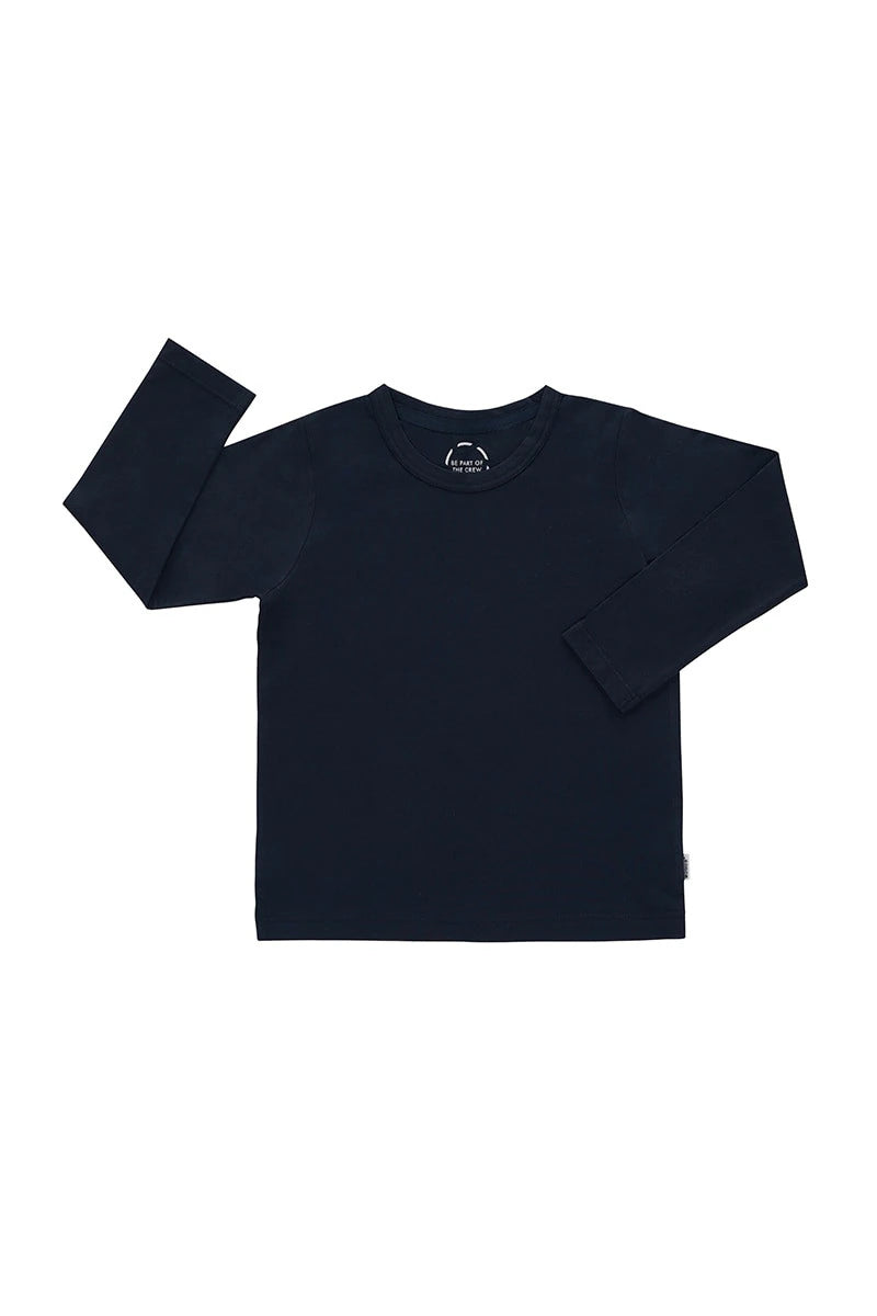 Long Sleeve Crew Tee | Navy