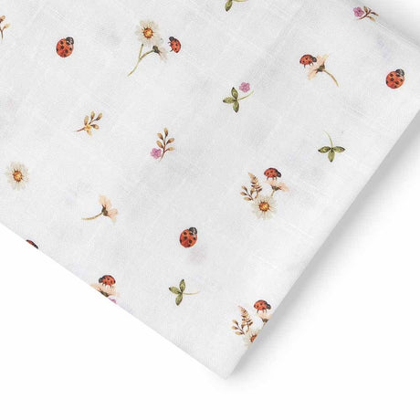 Organic Muslin Wrap | Ladybug