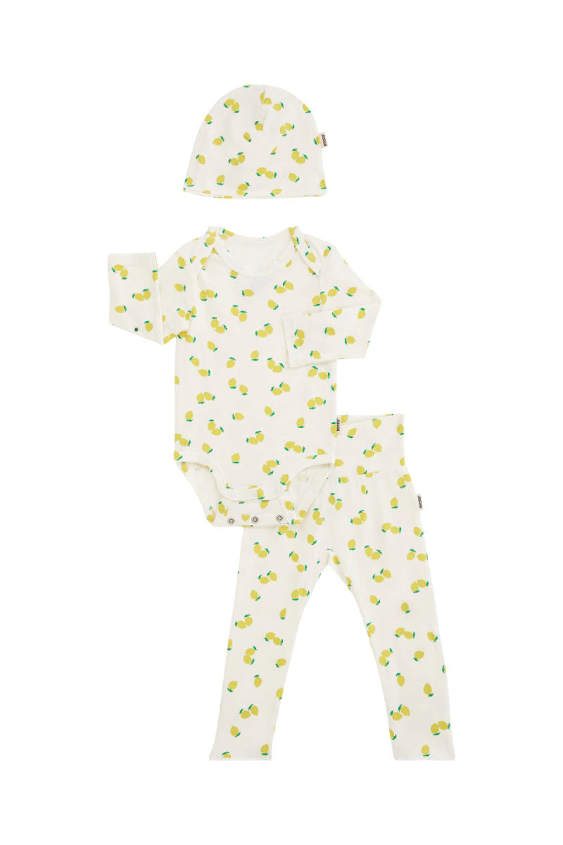 Newbies Organic Cotton Gift Set I Lemon Pop