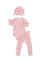 Newbies Organic Cotton Gift Set | Love Heart Sparkle