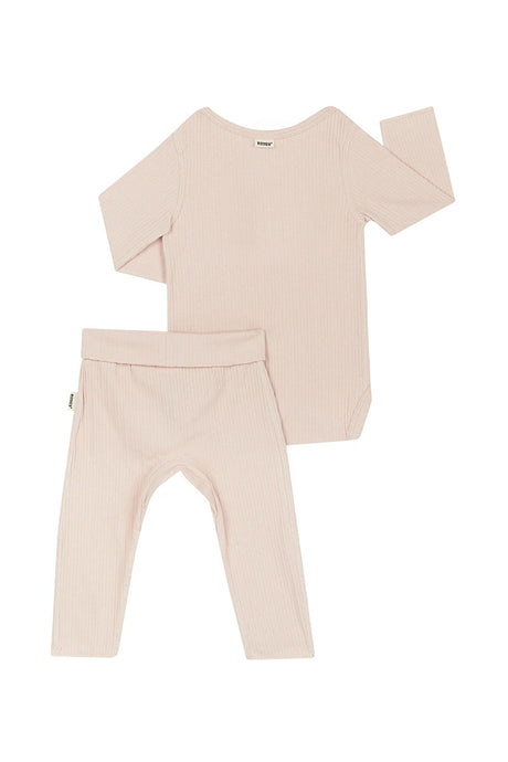 Pointelle Long Sleeve Bodysuit And Legging Set | Marcona