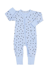 Poodlette Zip Wondersuit | Ditsy Dot Crystal Waters