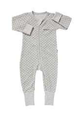 Poodlette Zip Wondersuit | New Grey Marle & Absolute Steel Spot