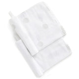 Muslin Facewasher 2 Pack | White / Pale Grey Tree