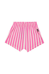 Roomies  Short | White & Pink Stripe