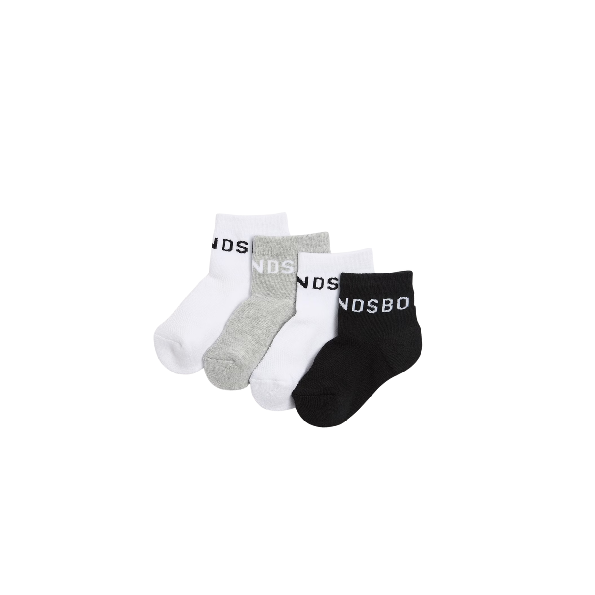 Baby Active 1/4 Crew Socks 4 Pack | Multi