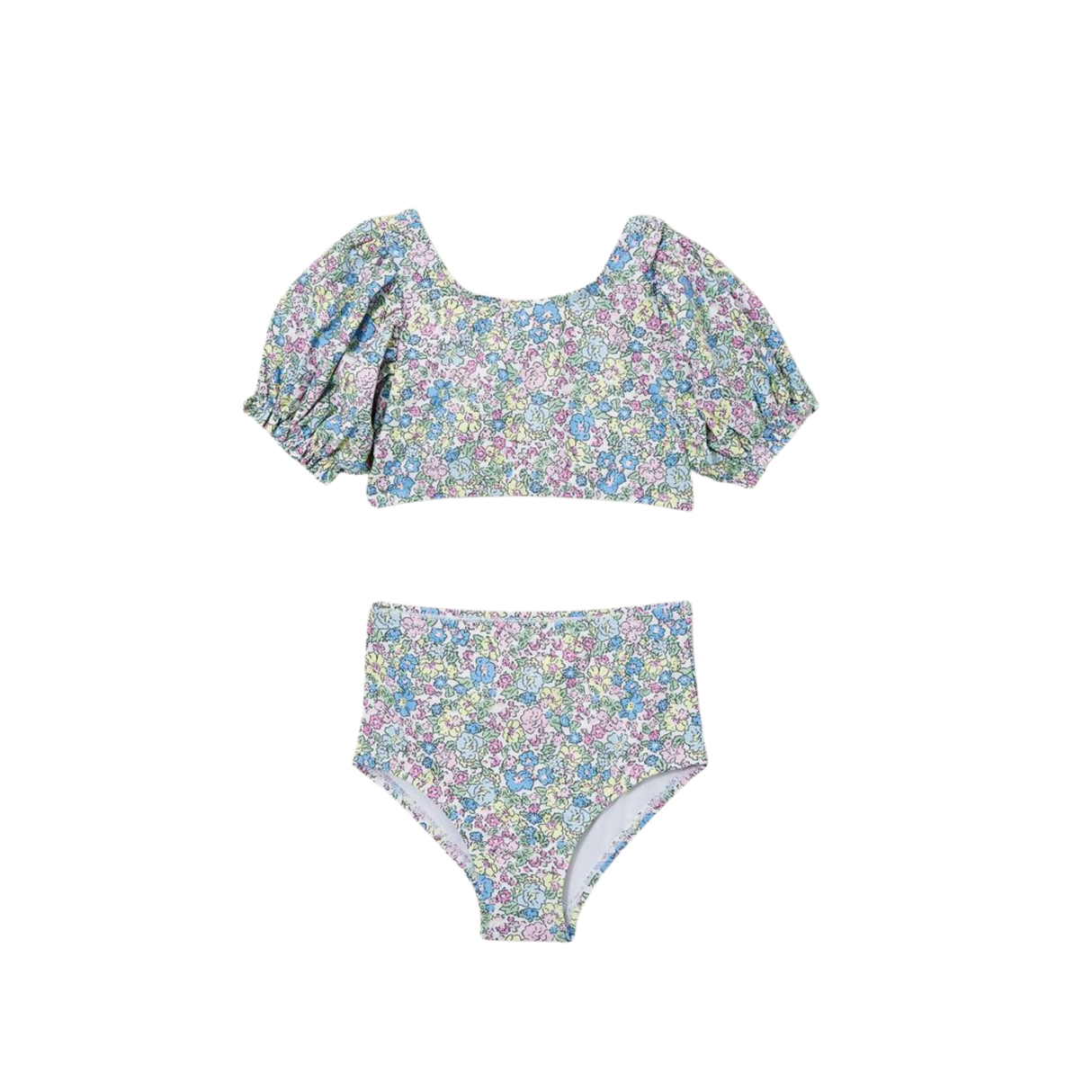 Paige Puff Sleeve Bikini | Vanilla / Middleton Floral