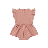 Short Sleeve Organic Dress | Rose