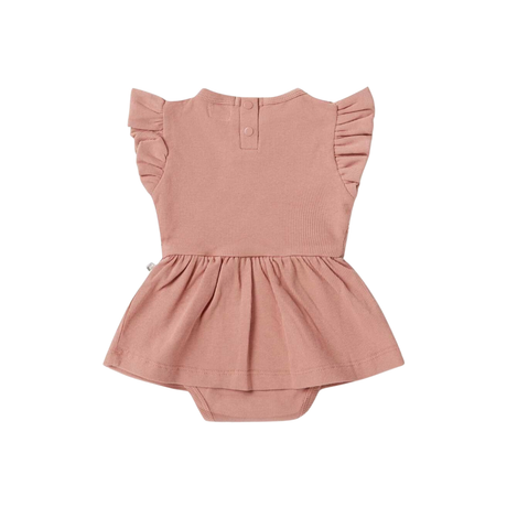 Short Sleeve Organic Dress | Rose
