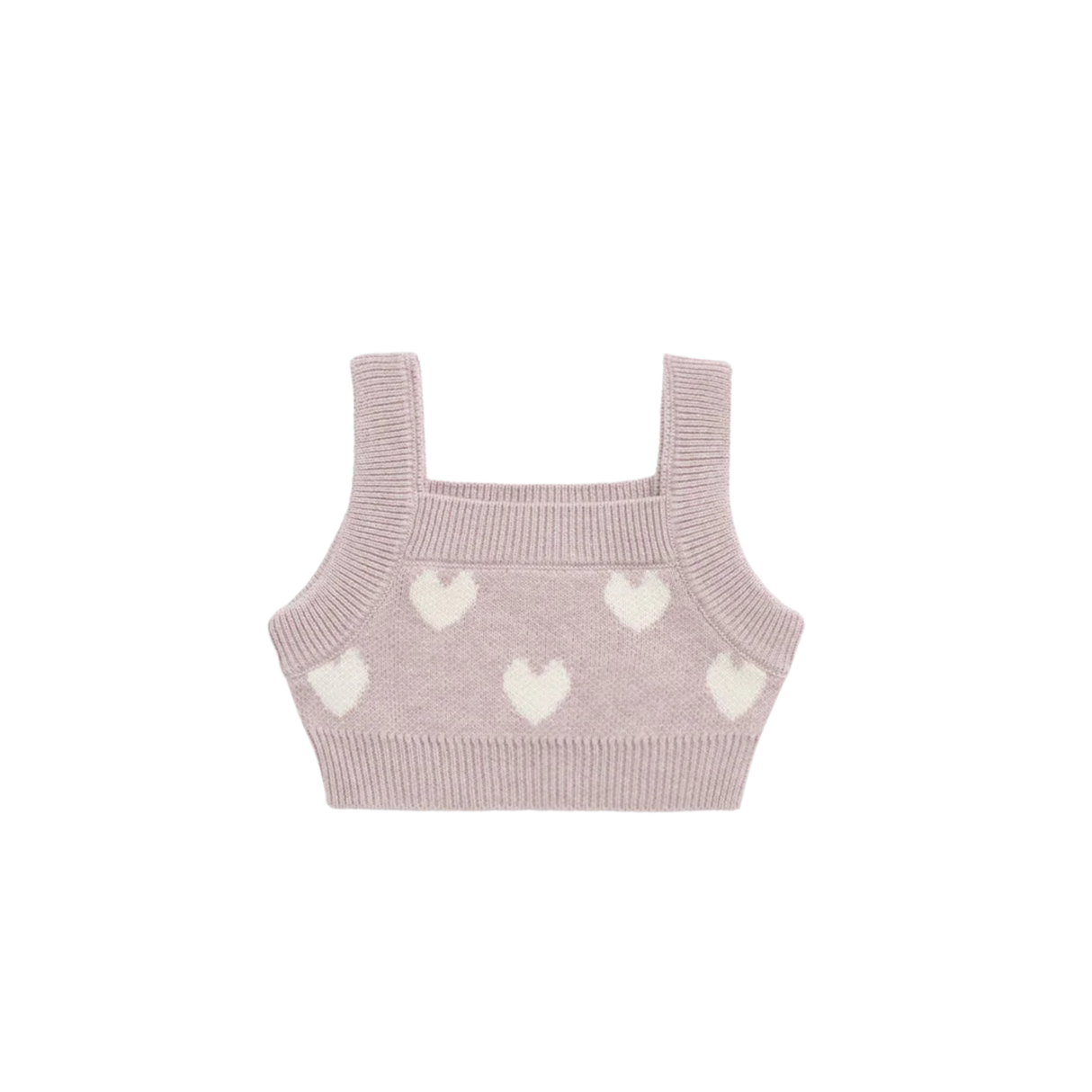 Molly Top | Heart Jacquard Ballerina Marle