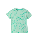 Printed T-Shirt | Dinosaur  Mint