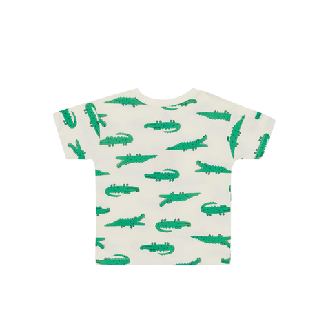 Kids Short Sleeve Crew Tee | Crocodile Stomp