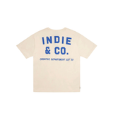 The Camino Tee | Cream/Blue