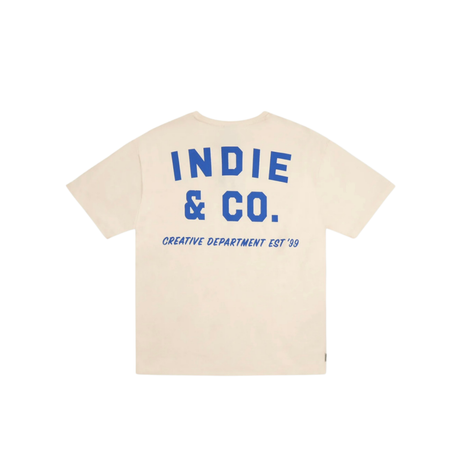The Camino Tee | Cream/Blue