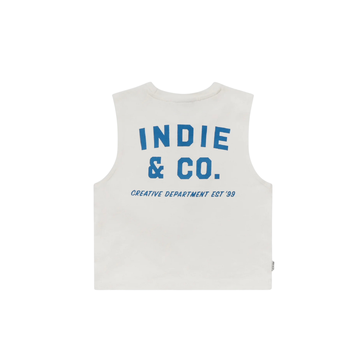 The Camino Muscle Tee | Cream/Blue