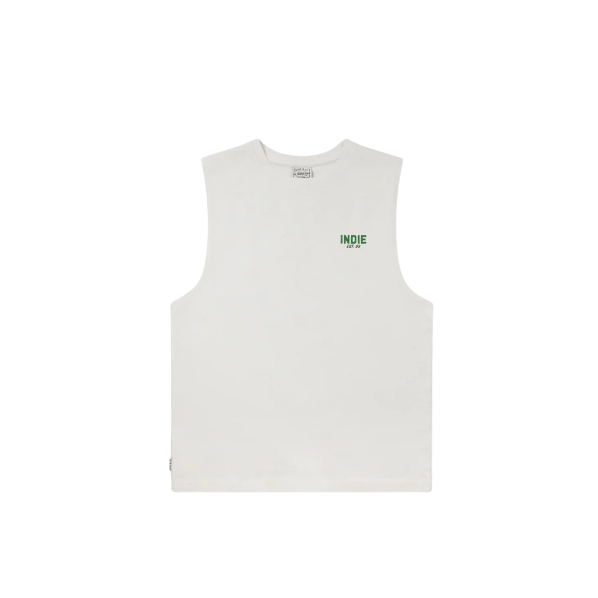 The Camino Muscle Tee | Off white/Forest