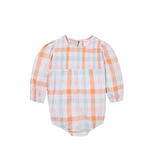 Shirred Gingham Romper | Clementine
