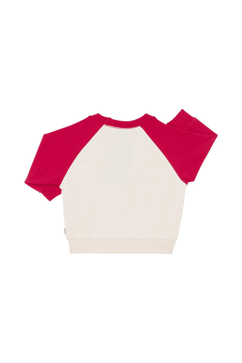 Soft Threads Pullover | Parisian Red / Macadamia