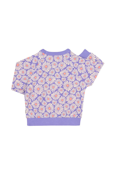 Soft Threads Pullover | Crazy Daisy Purple