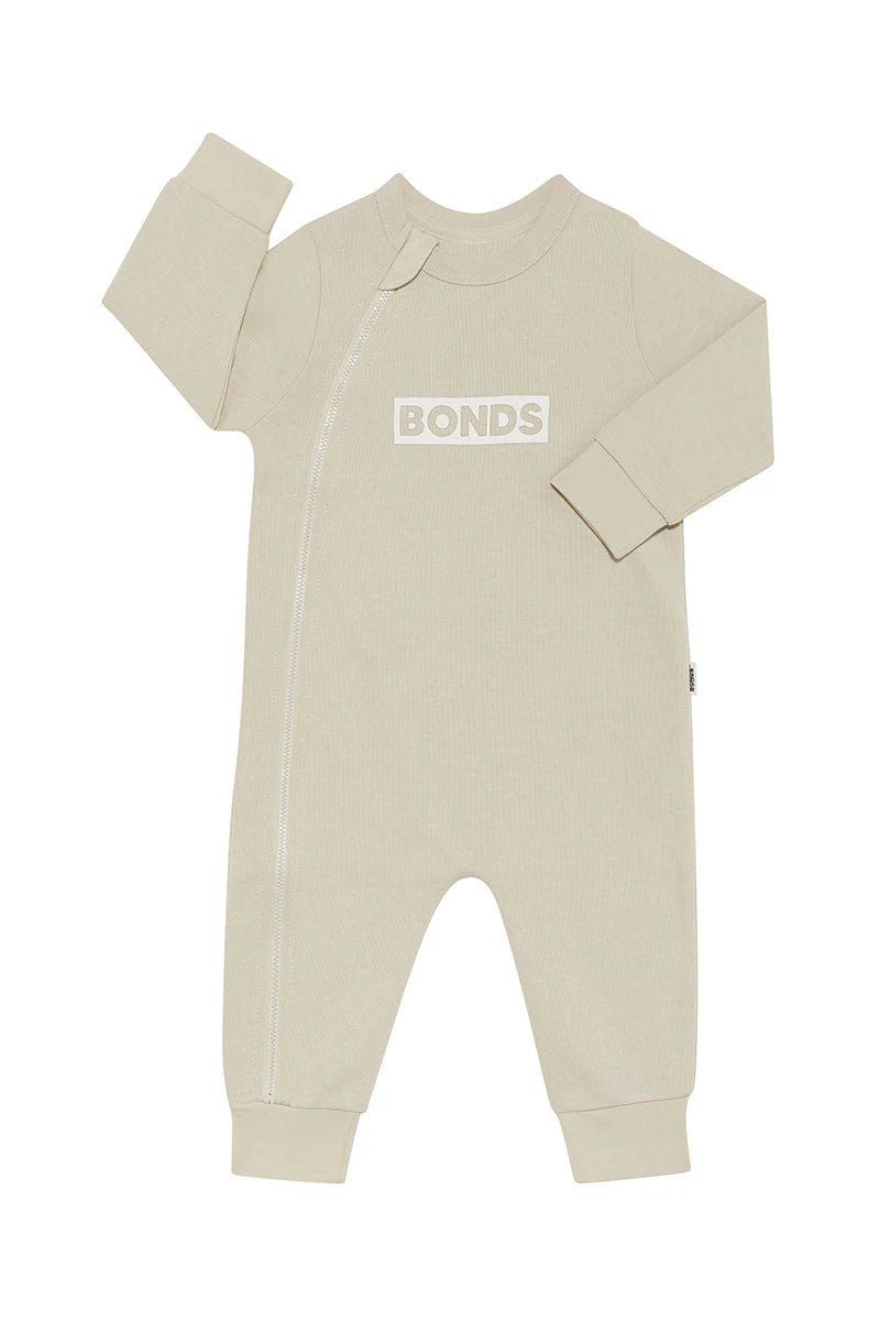 Tech Sweats Zip Wondersuit | Sesame Seed