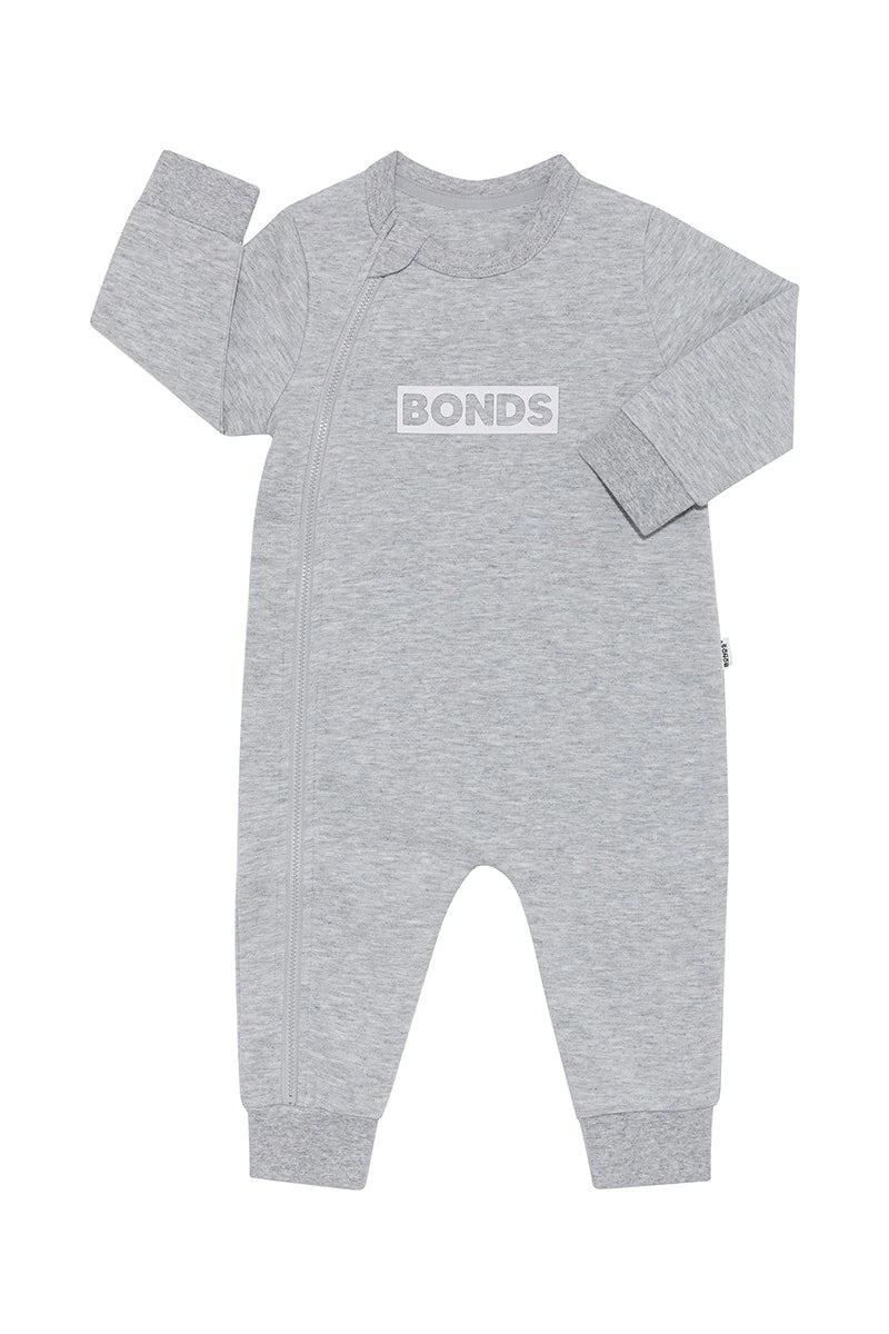 Tech Sweats Zip Wondersuit | New Grey Marle