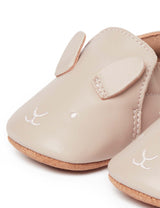 Leather Pull On Slipper | Blush Bunny