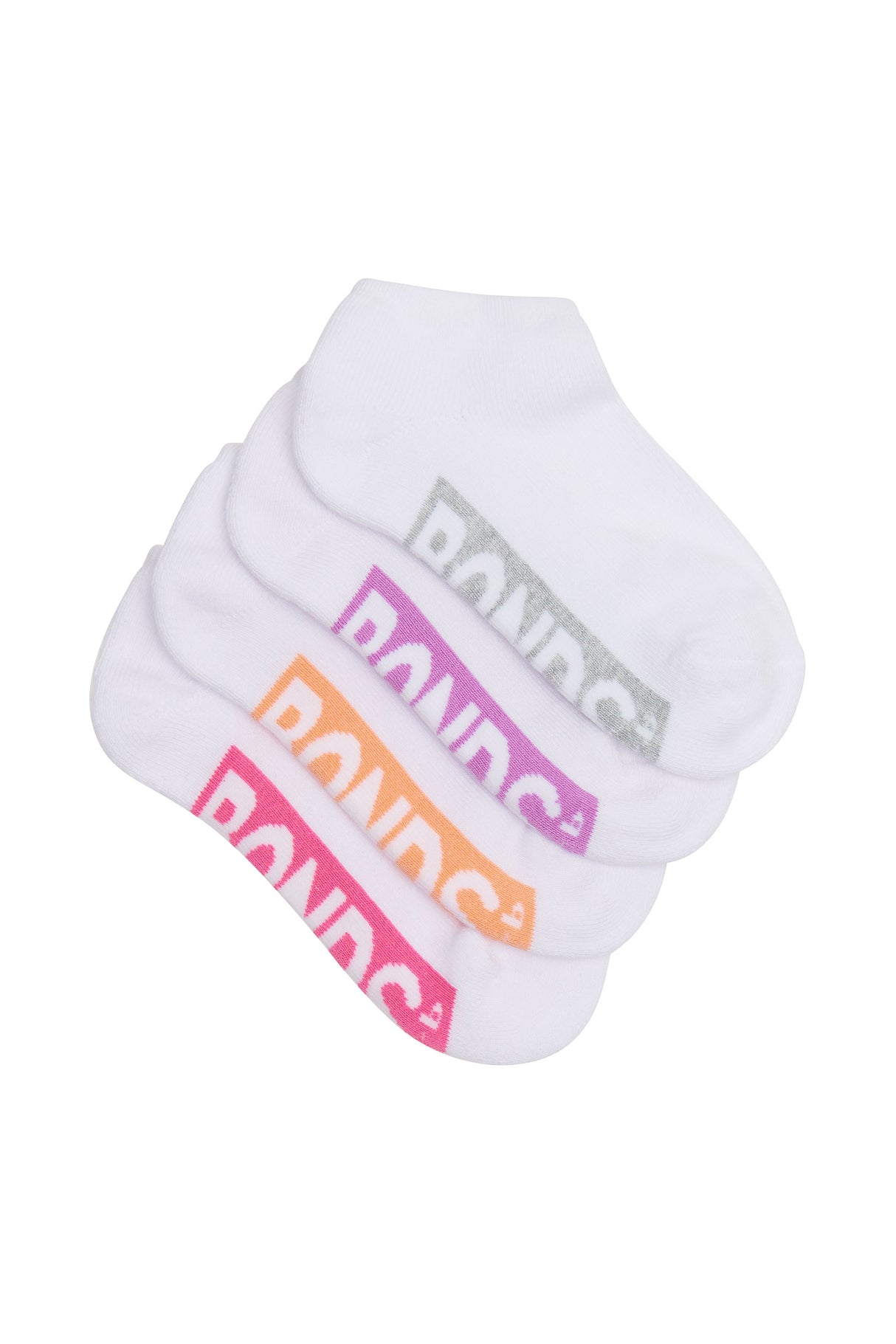 Kids Logo Light Low Cushioned Socks 4 Pack | Multi