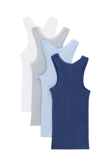 Vest 4 Pack | Blue Shades