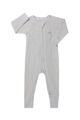 Waffle Zip Wondersuit | New Grey Marle