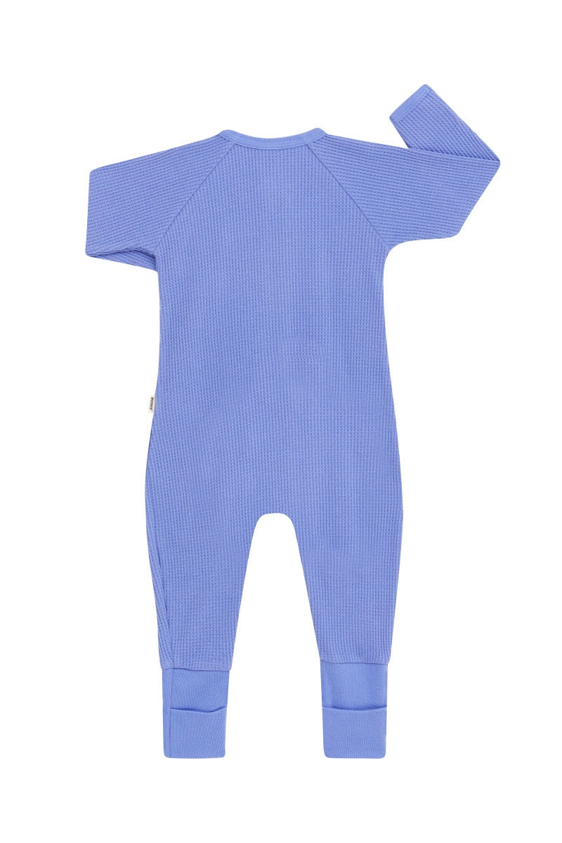 Waffle Zip Wondersuit | Breezy Blue