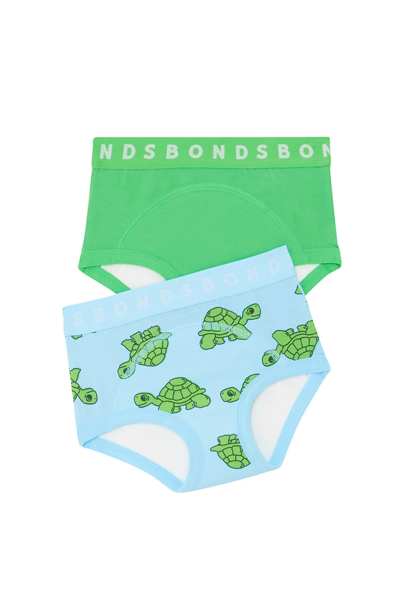 Whoopsies Toilet Training Undies 2 Pack |Slow & Steady / Major Key Green