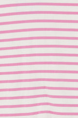 Wide Needle Rib Zippy | Lolly Ice Pink & Marscapone