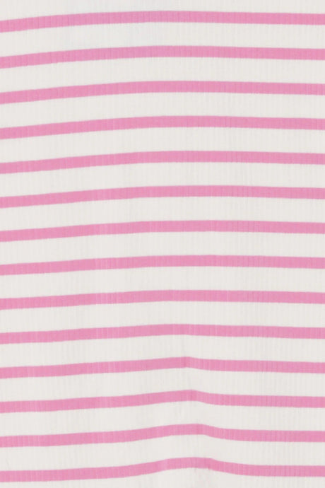 Wide Needle Rib Zippy | Lolly Ice Pink & Marscapone