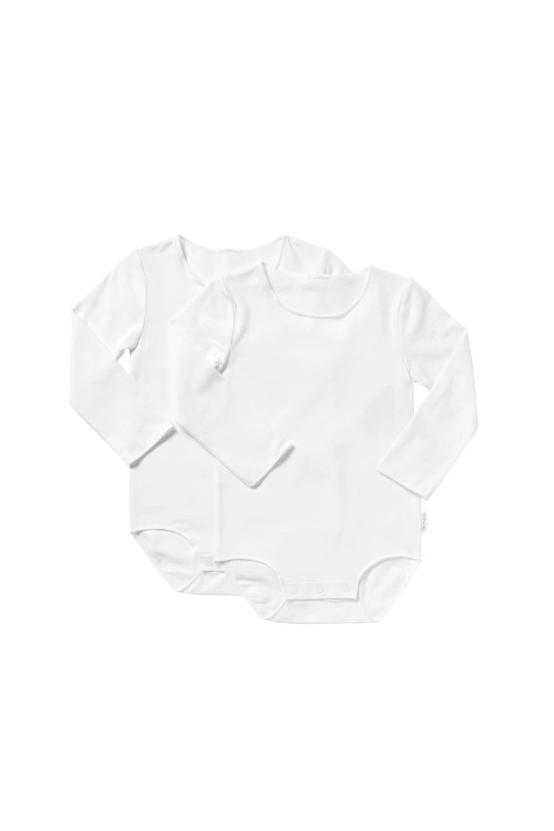 Wonderbodies Long Sleeve Bodysuit 2 Pack | White