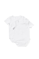 Wonderbodies Short Sleeve Bodysuit 2 Pack | White