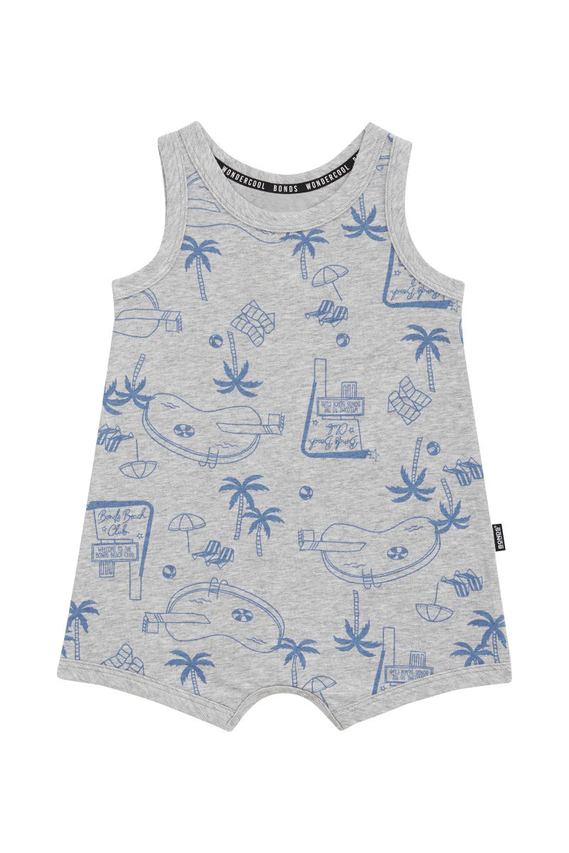 Wondercool Hot Days Suit | Bonds Beach Club Blue