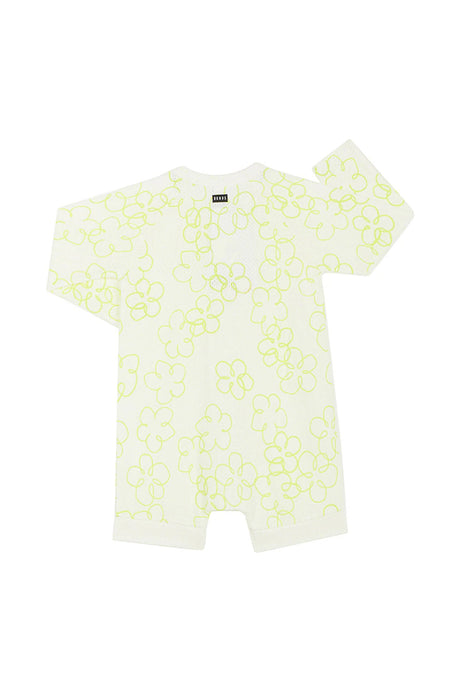 Wondercool Short Leg Eyelet Wondersuit | Daily Daisy Lemon Tea Tree