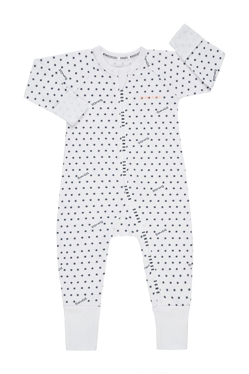 Wondercool Zip Wondersuit | Sunshine Baby White