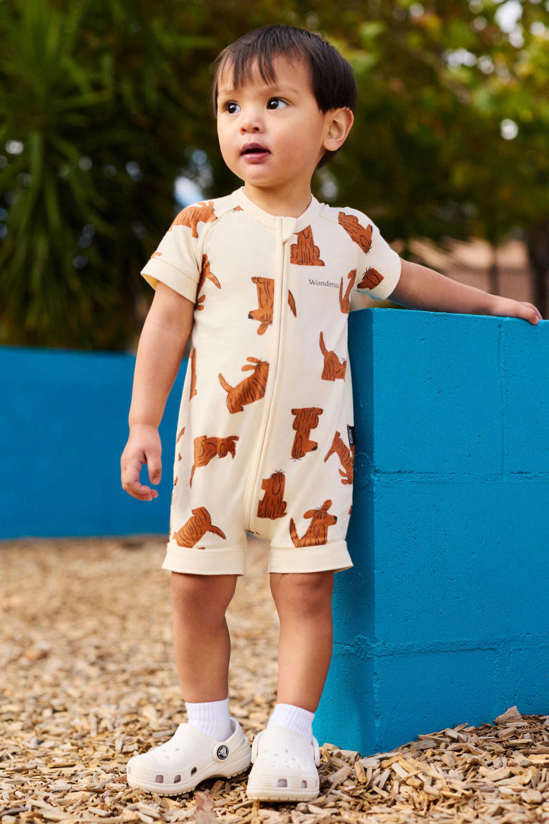 Zip Romper | Run Free Ralph Vanilla