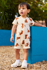 Zip Romper | Run Free Ralph Vanilla