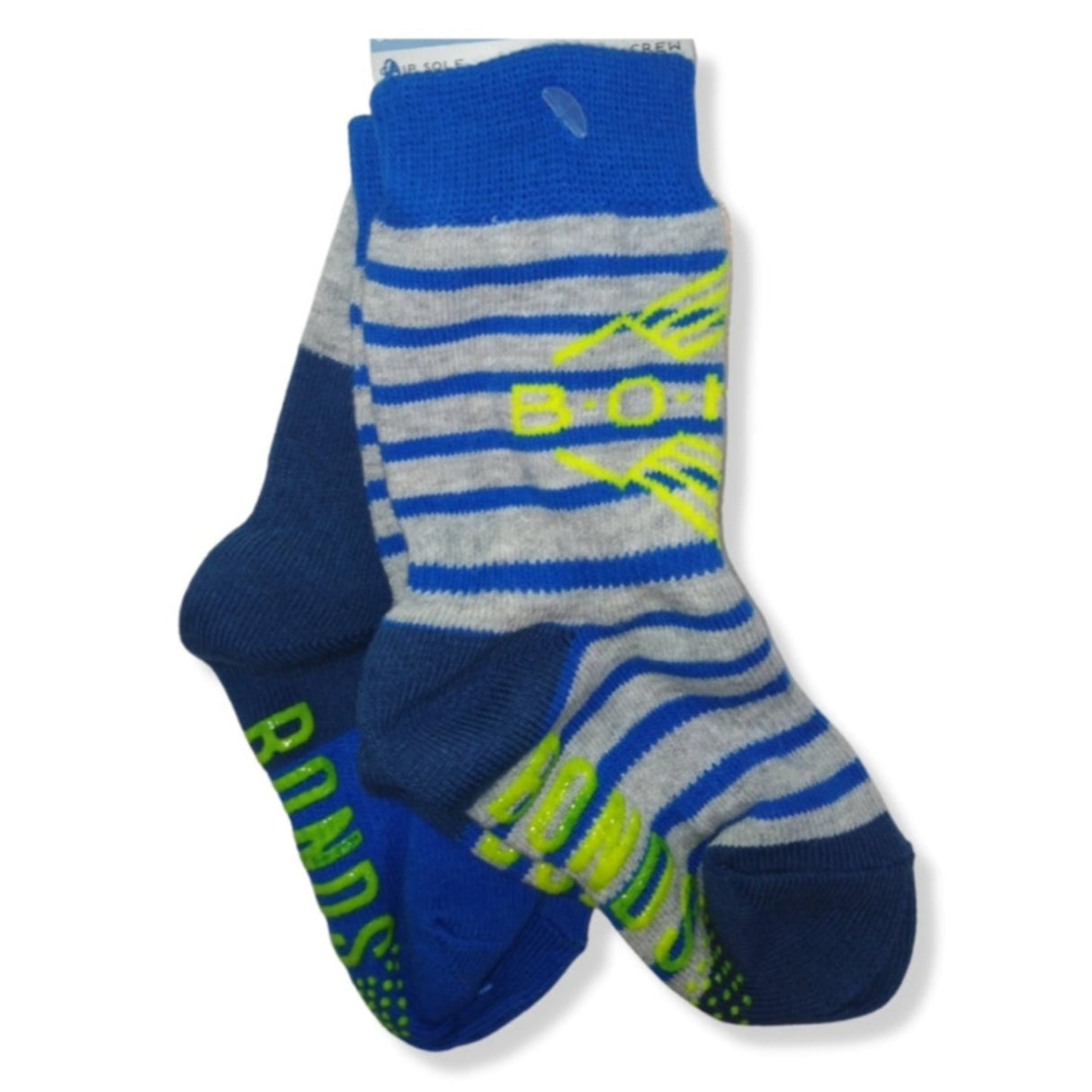 Baby Stay on Crew Socks 2 Pack | Blue