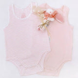 Pale Pink Rib Bodysuit 2 Pack