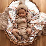 Merino Wool Bonnet & Booties | Fawn