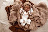 Merino Wool Bonnet & Booties | Fawn