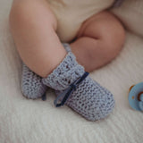 Merino Wool Bonnet & Booties | Blue