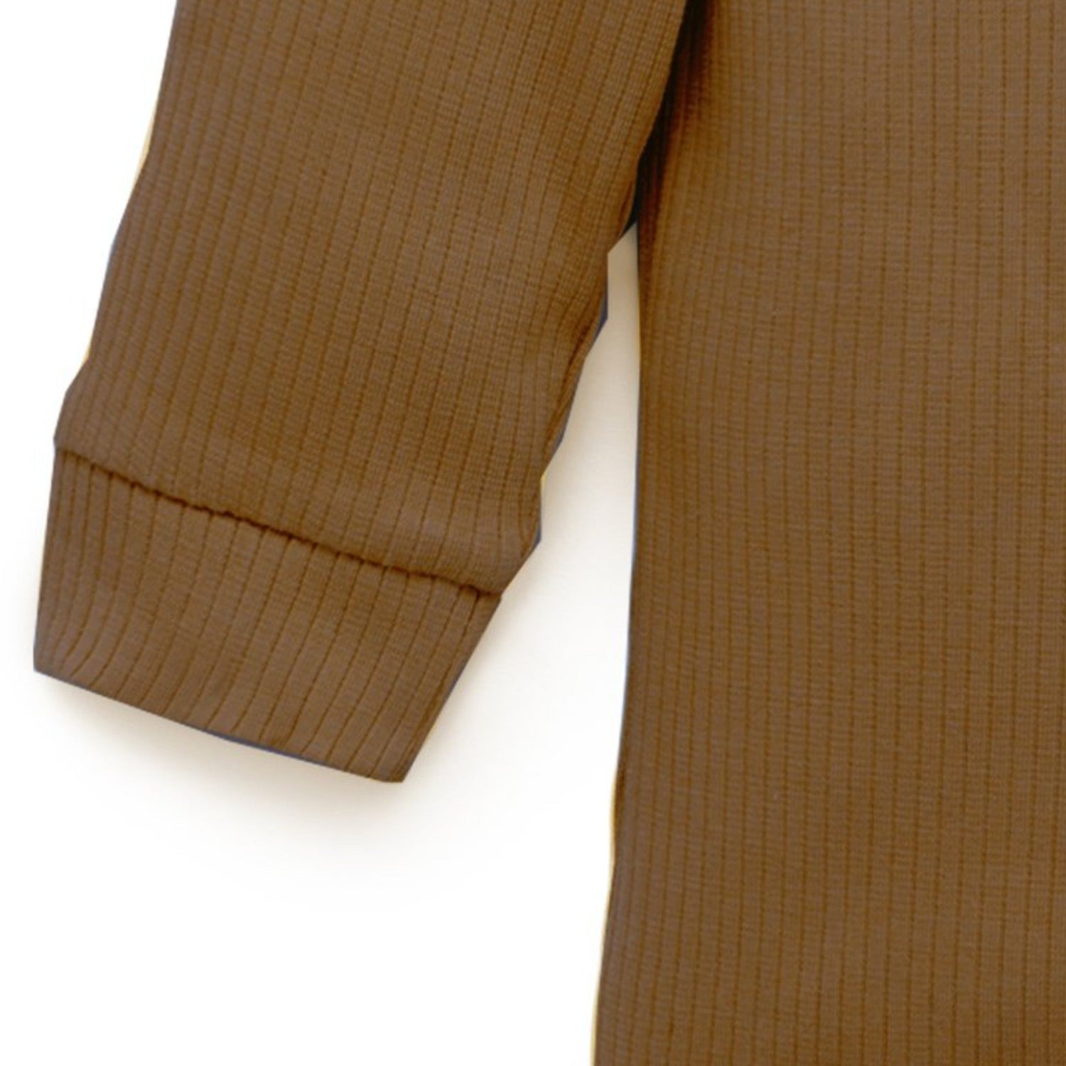 Rib Henley Tee | Chocolate