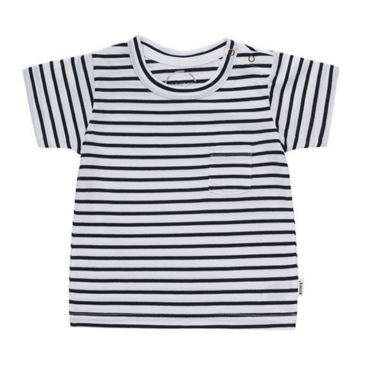 Aussie Cotton Tee | Carbon Stripe